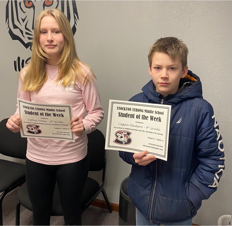 8th grade - Sophia Yokley & Logan Paulson
